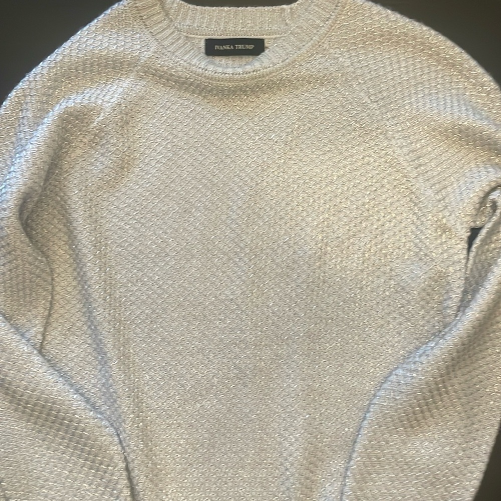 Ivanka Trump Grey Sweater with silver
